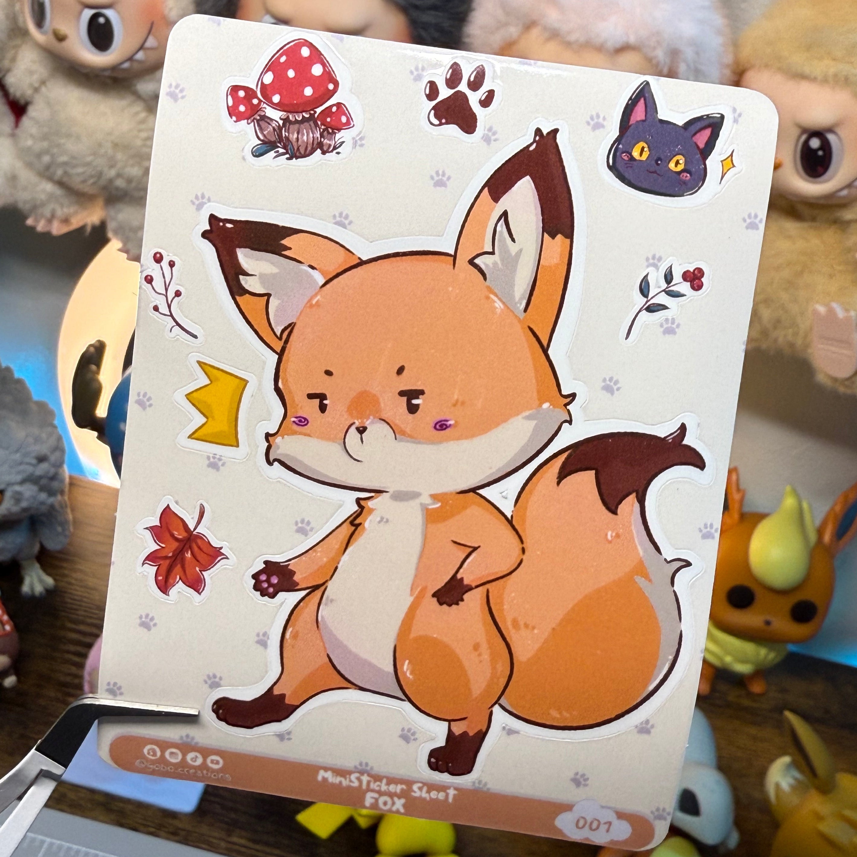 FOX - MINI STICKER SHEET