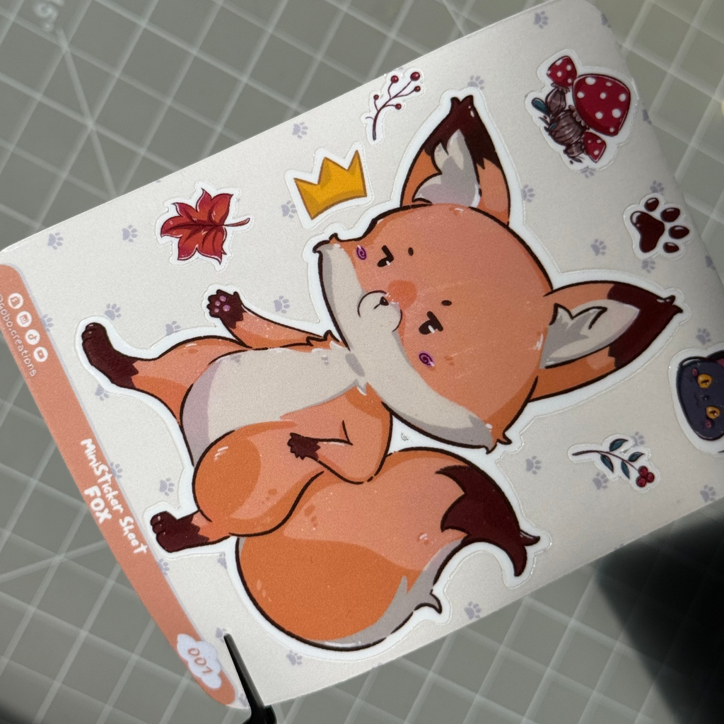FOX - MINI STICKER SHEET